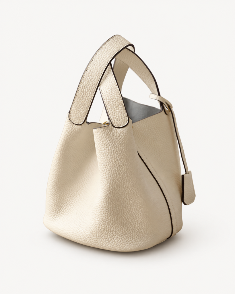 The Basket — Grained Leather Bucket Bag