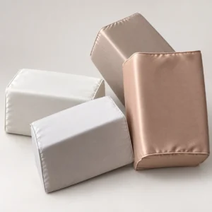 Lindy Bag Shaper Pillow textile storage pillow on a neutral background