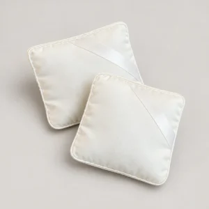 Evelyne Bag Shaper Pillow textile storage pillow on a neutral background