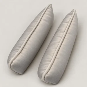 Roulis Bag Shaper Pillow textile storage pillow on a neutral background