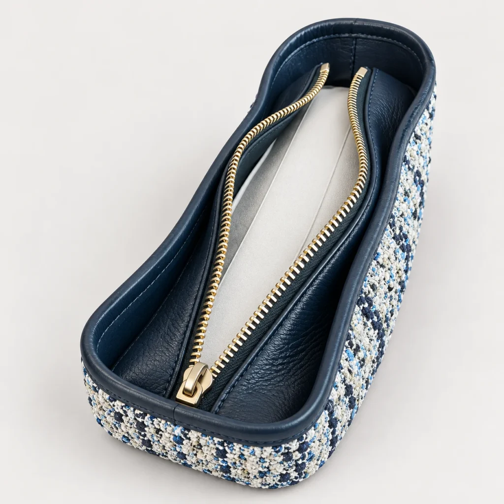 Gabrielle Bag Shaper Pillow textile storage pillow on a neutral background