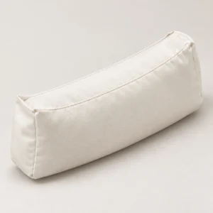 Puzzle Hobo Bag Shaper Pillow textile storage pillow on a neutral background