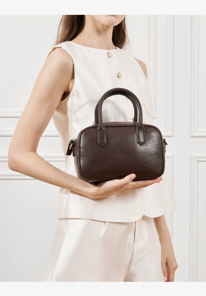 The Boston — Leather Bowling Bag — product detail view 22