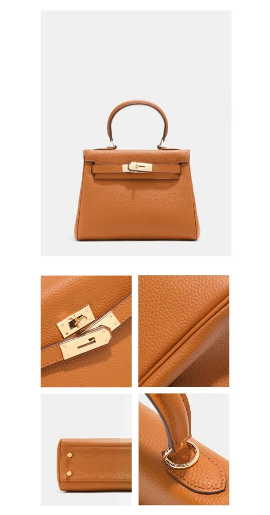 The City — Wide-Strap Leather Top-Handle Bag — product detail view 33
