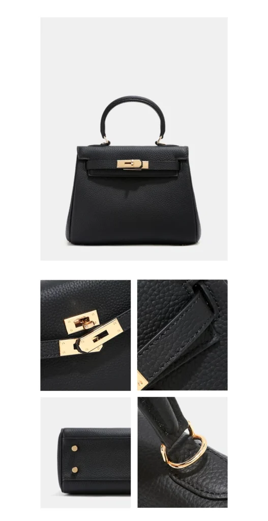 The City — Wide-Strap Leather Top-Handle Bag — product detail view 35