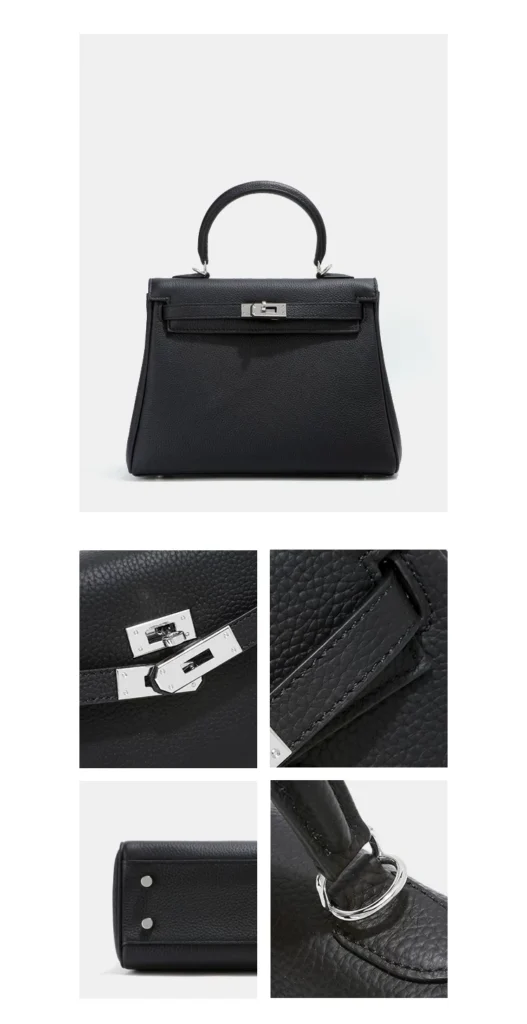 The City — Wide-Strap Leather Top-Handle Bag — product detail view 36