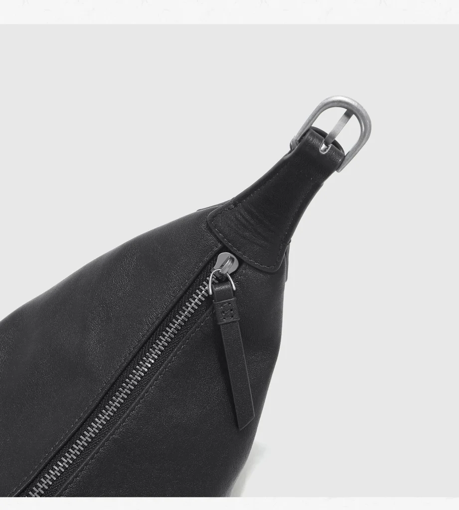 The Crescent — Leather Hobo Bag — product detail view 32