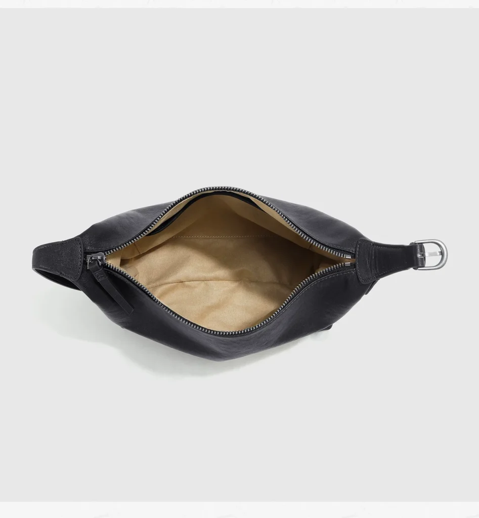 The Crescent — Leather Hobo Bag — product detail view 34