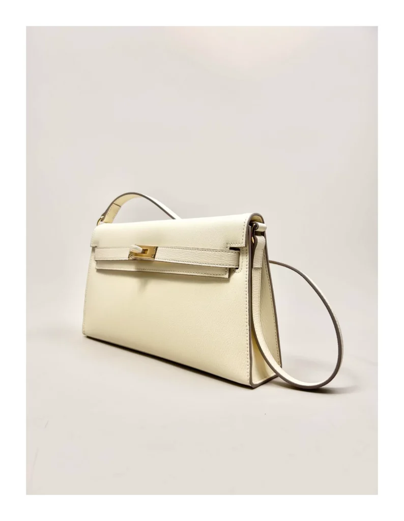 The Evening — Elongated Leather Shoulder Bag — product detail view 43