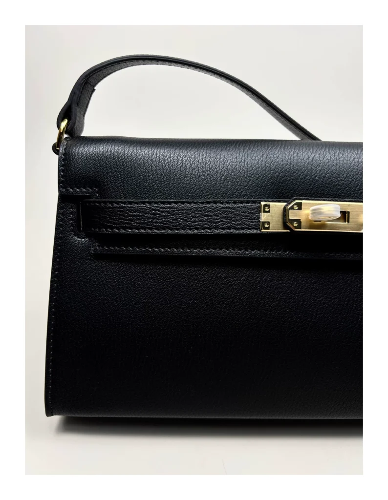 The Evening — Elongated Leather Shoulder Bag — product detail view 50