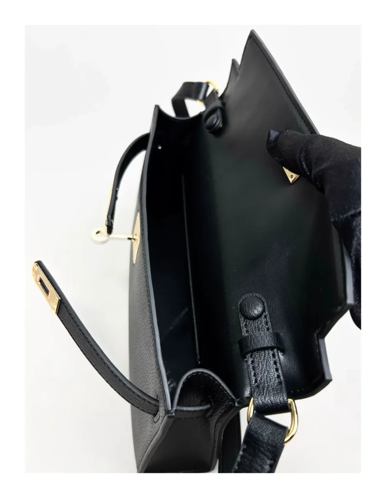 The Evening — Elongated Leather Shoulder Bag — product detail view 54