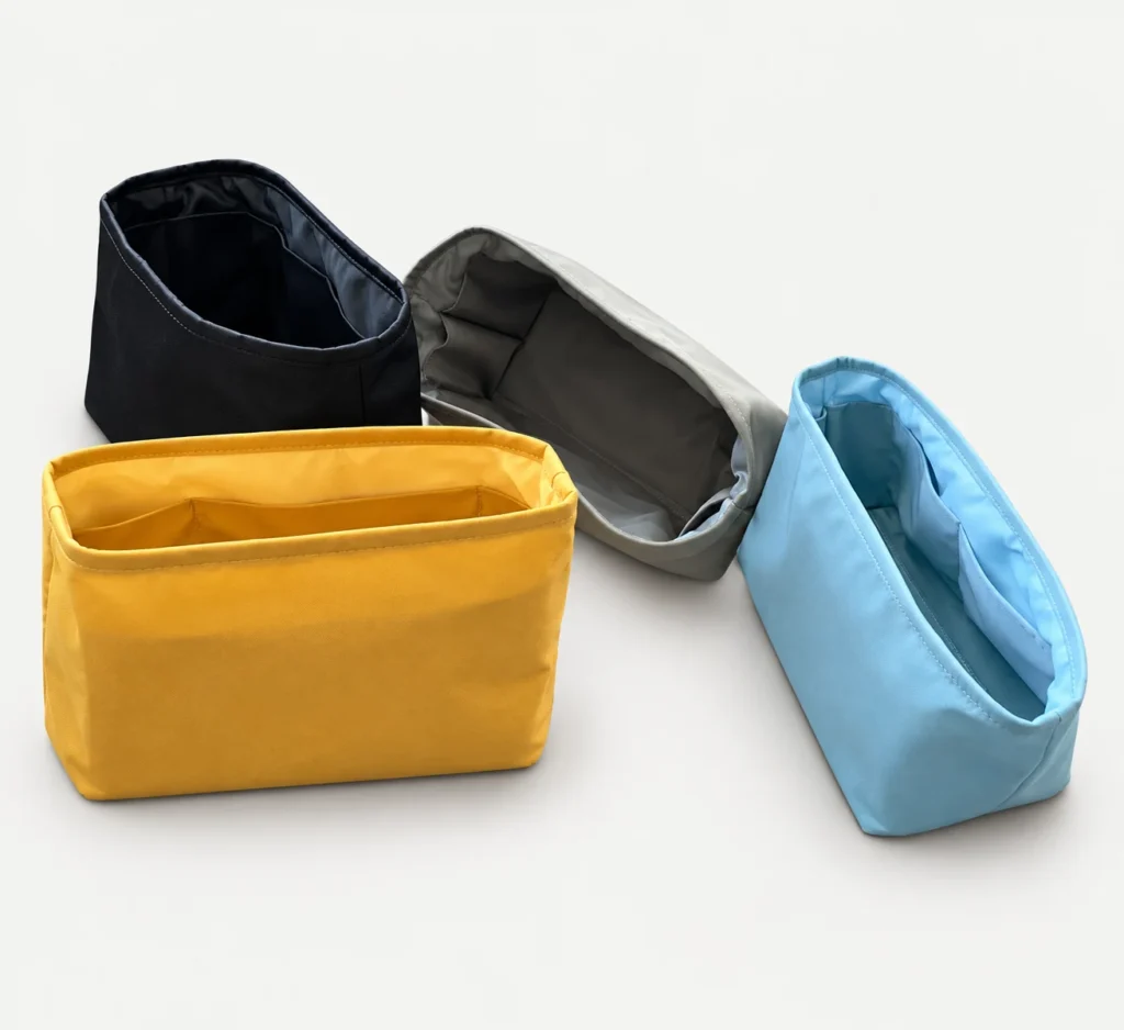 Folded Satchel Organizer — fabric color reference collection