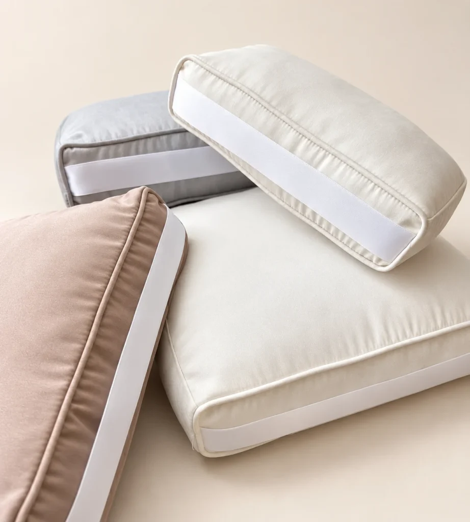 L Series Bag Shaper Pillow — fabric and color reference; model sizes vary