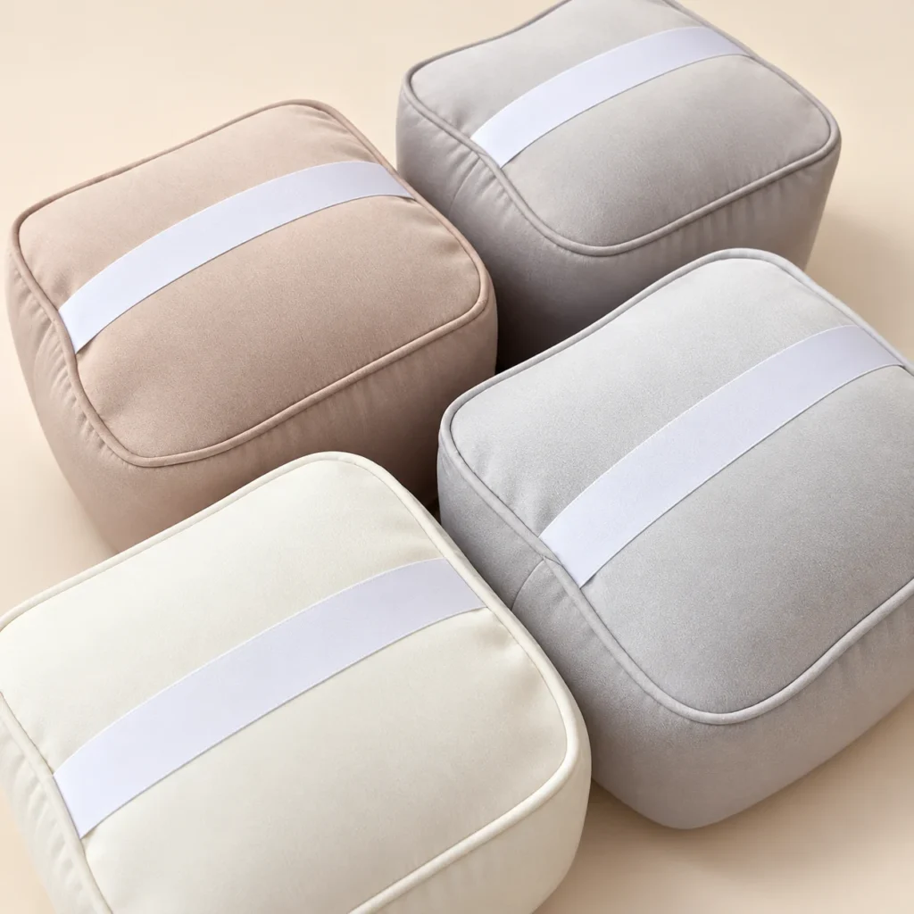 In The Loop Bag Shaper Pillow — fabric and color reference; model sizes vary