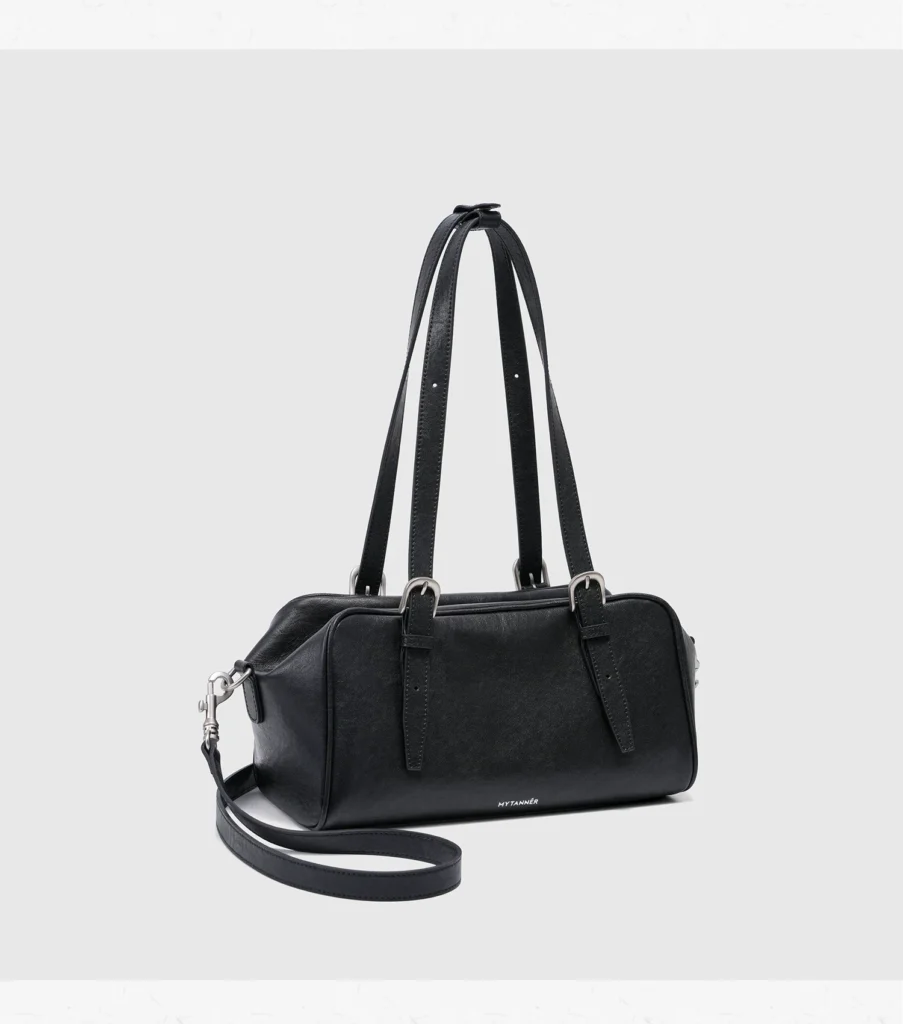 The Oblong — Leather Bowling Shoulder Bag — product detail view 35