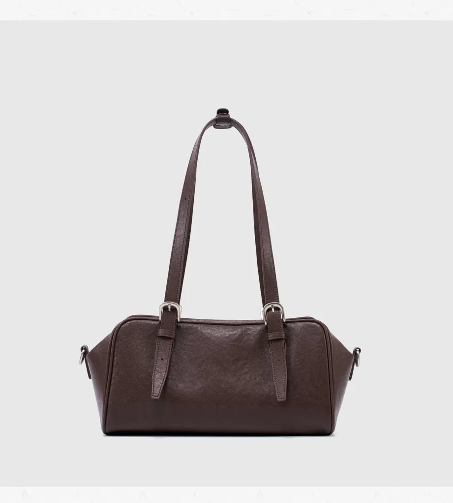 The Oblong — Leather Bowling Shoulder Bag — product detail view 40