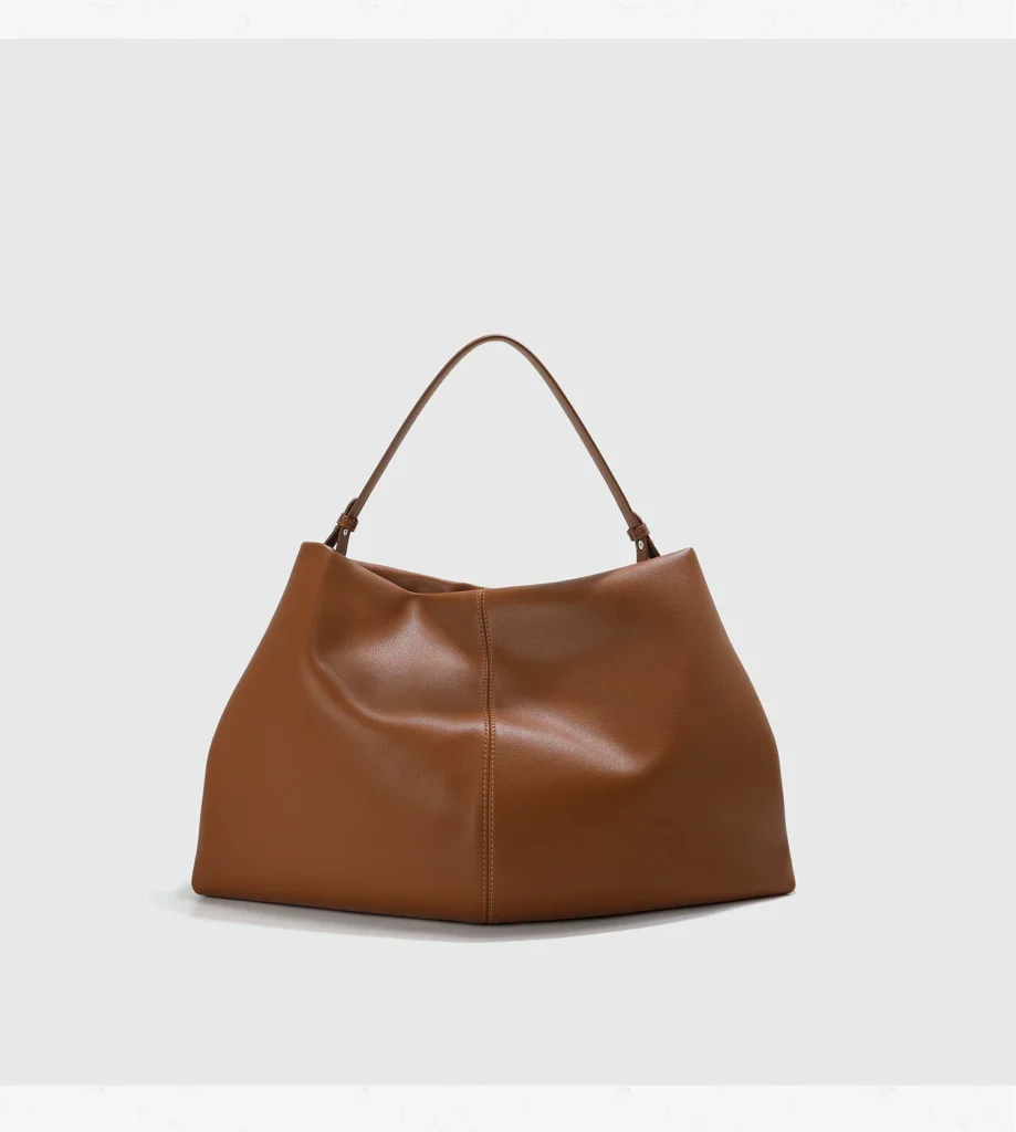 The Soft Tote — Split-Leather Shoulder Bag — product detail view 23