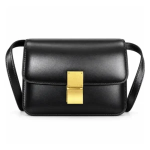 The Box Flap — Smooth Leather Shoulder Bag