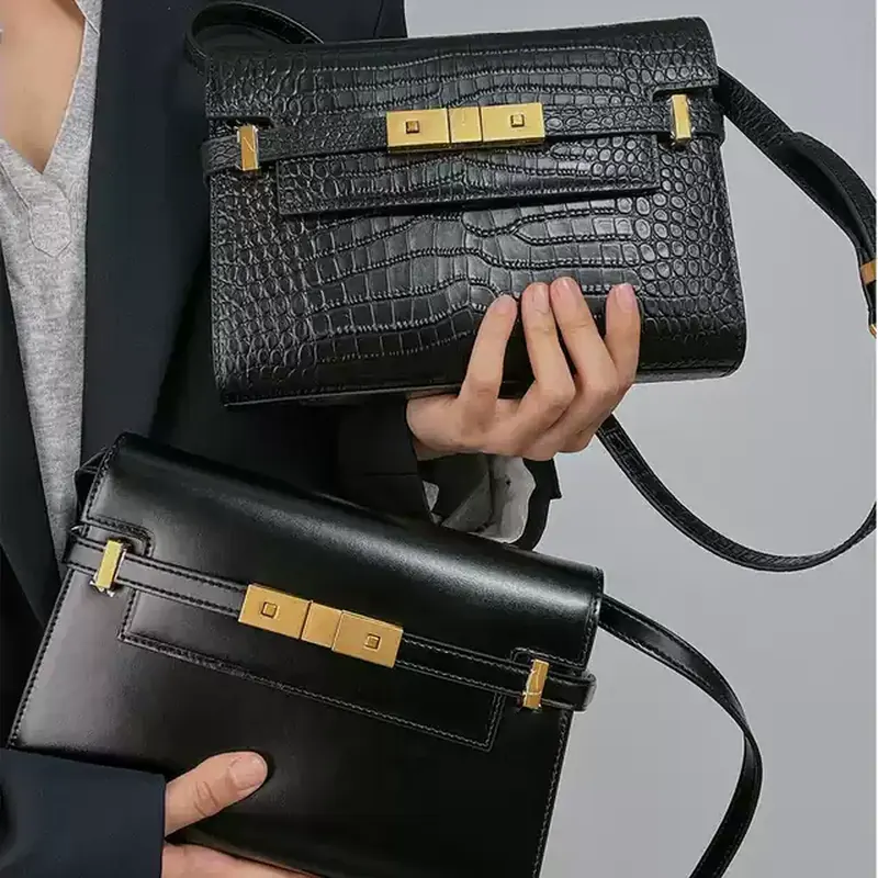 The Manhattan Box — Leather Flap Shoulder Bag