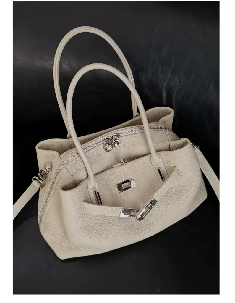 The Weekday — Leather Bowling Tote — product detail view 17